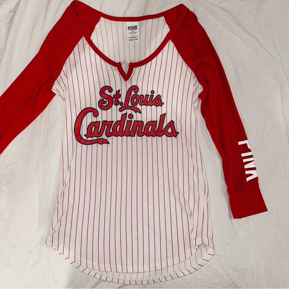 Pink Victoria’s Secret and 5th & Ocean Long Sleeve St. Louis Cardinals Shirt